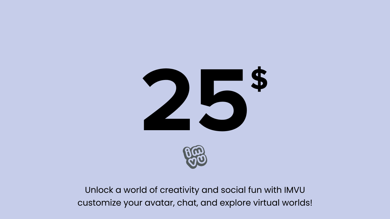 IMVU - 25 USD