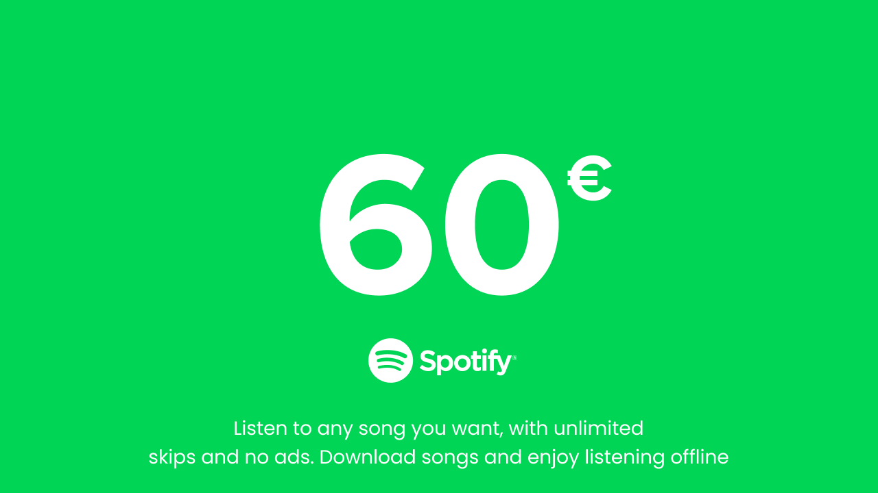 Spotify - 60 EUR (Austria)