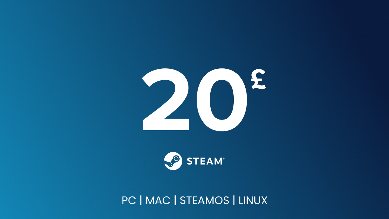 Steam Gift Card - 20 GBP