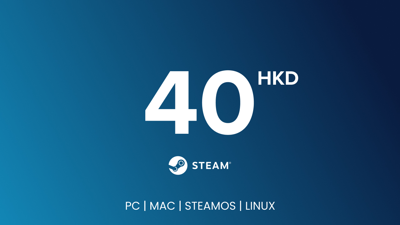Steam Gift Card - 40 HKD