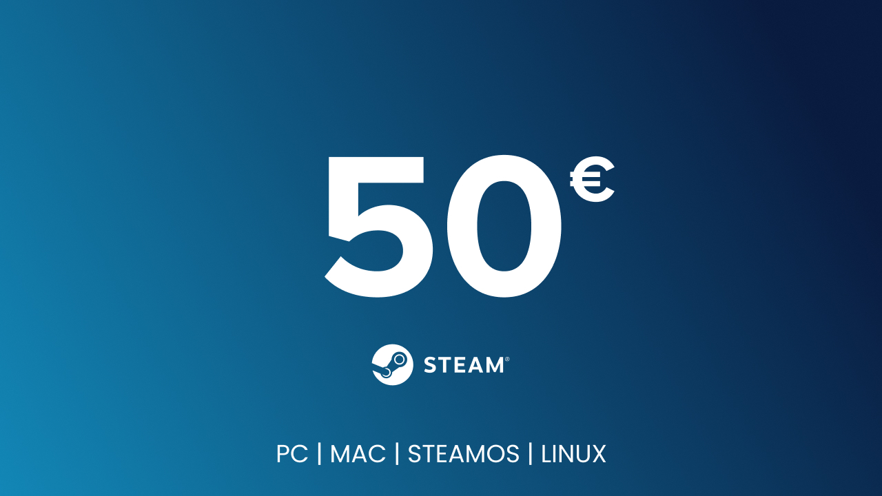 Steam Gift Card - 50 EUR - (PC) Steam EUROPE Digital Key