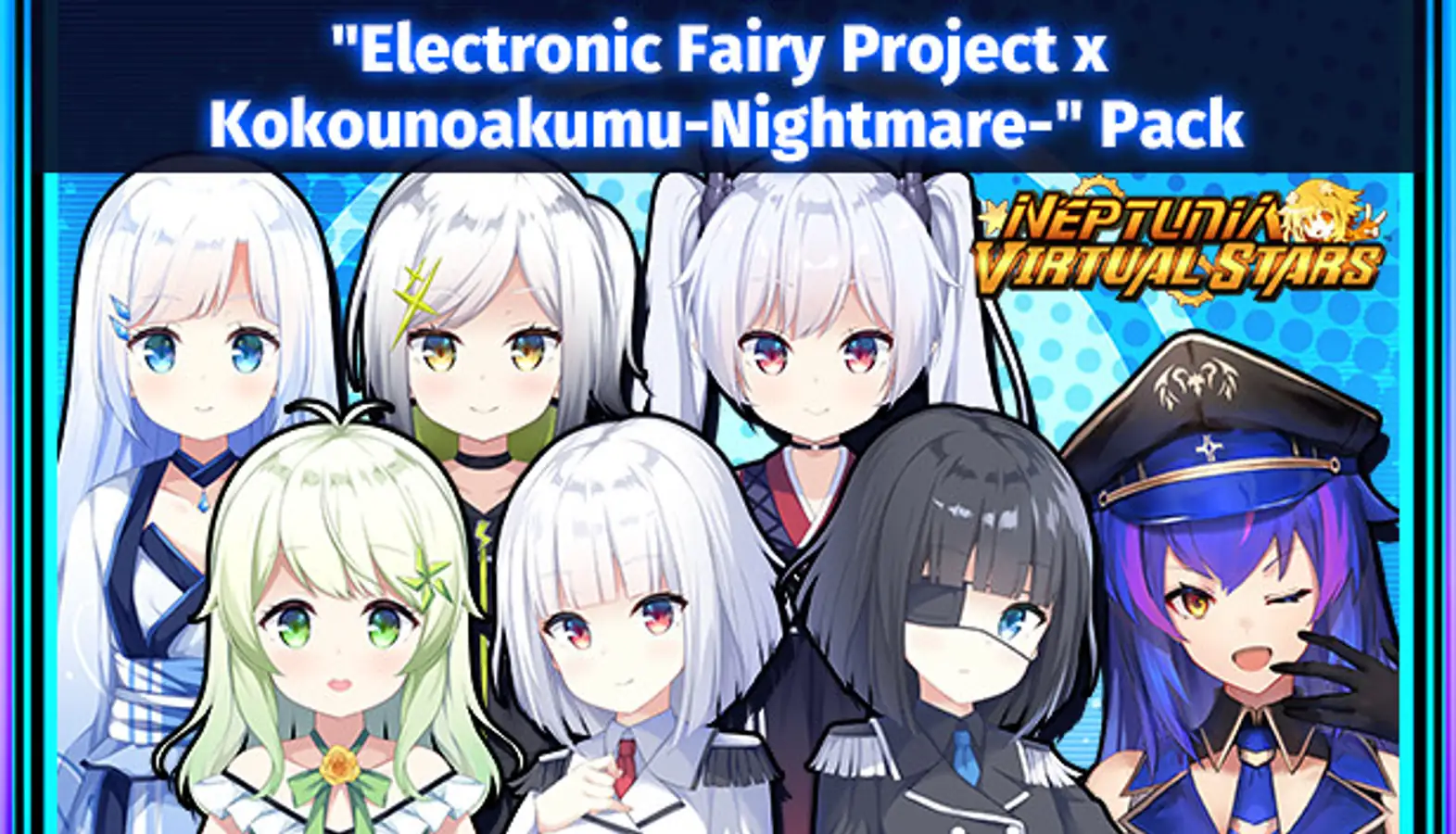 Neptunia Virtual Stars - Electronic Fairy Project x Kokounoakumu-Nightmare- Pack