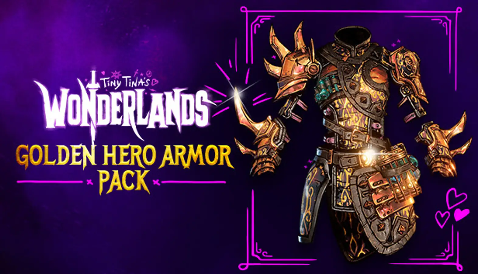 Tiny Tina's Wonderlands: Golden Hero Armor Pack