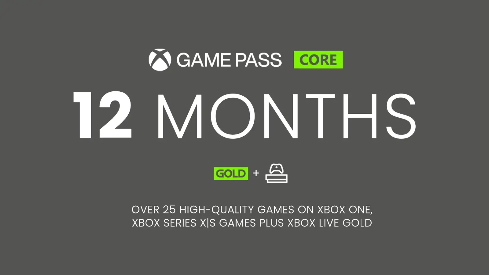 Xbox Game Pass Core - 12 Months