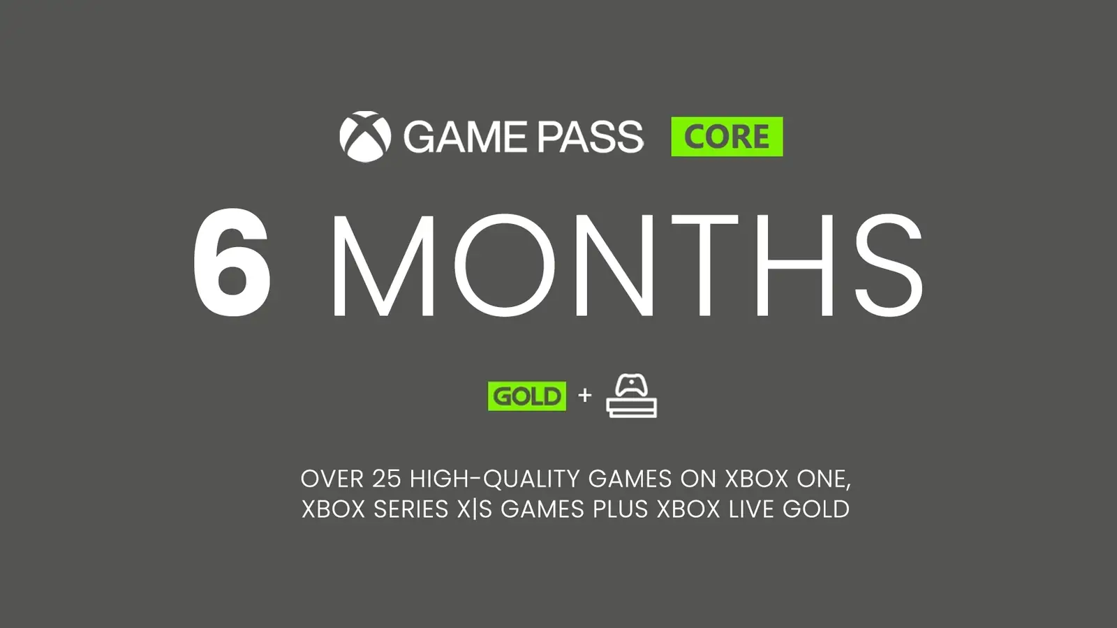 Xbox Game Pass Core - 6 Months